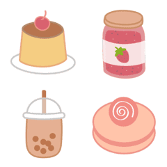 [LINE絵文字] desserts Emojiの画像