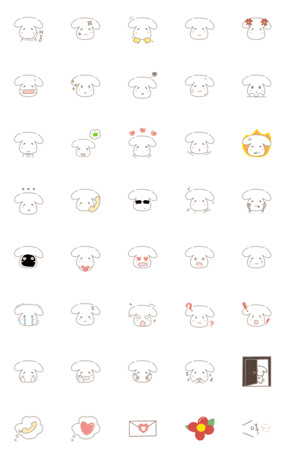 [LINE絵文字]daily life of Yi sheepの画像一覧