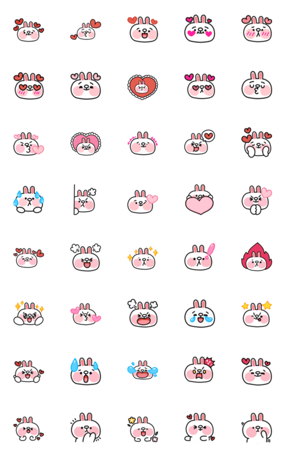 [LINE絵文字]BROWN ＆FRIENDS : Cony Emojiの画像一覧