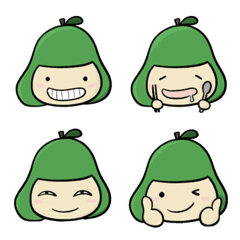 [LINE絵文字] Shaddock girl emojiの画像