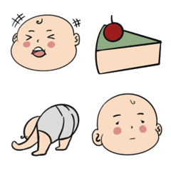 [LINE絵文字] Little fat boy (big cheeks)の画像