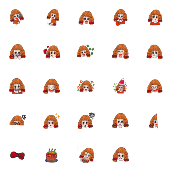 [LINE絵文字]GIGI emojiの画像一覧