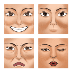 [LINE絵文字] various faces for various emotionsの画像