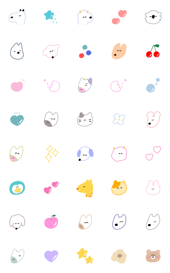 [LINE絵文字]ゆめかわいいの画像一覧