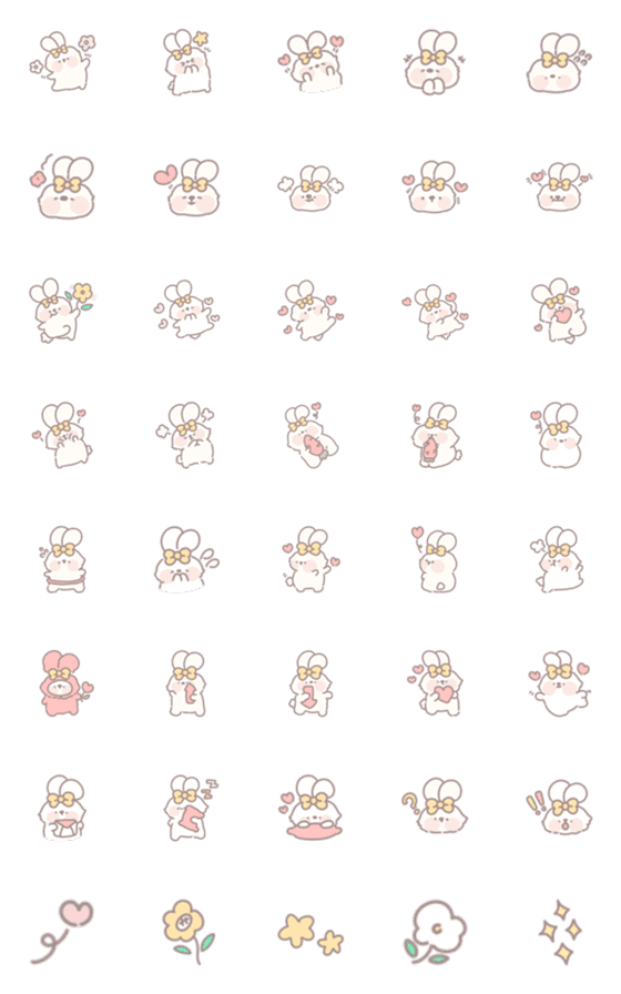 [LINE絵文字]Pikkalik : rabbit emoji :))の画像一覧