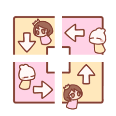 [LINE絵文字] Momo and Mimi Emoji 4の画像