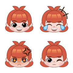 [LINE絵文字] girl emoji_kumaの画像