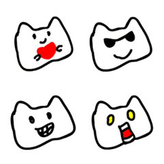 [LINE絵文字] FoodyCat Emoji Kの画像