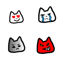 [LINE絵文字] FoodyCat Emoji Mの画像