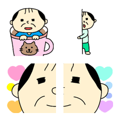 [LINE絵文字] 可愛いもの好きおじさんの画像