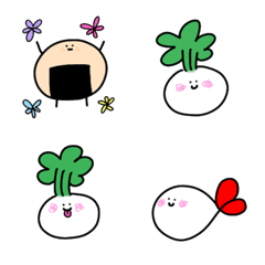 [LINE絵文字] The Turnip and His Friendsの画像