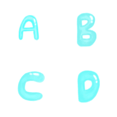 [LINE絵文字] A-Z Blueの画像