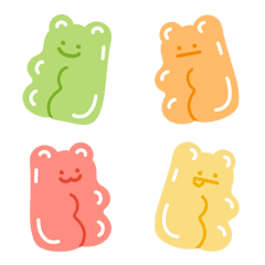 [LINE絵文字] [ no. ] Gummy 1-5の画像