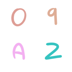 [LINE絵文字] 0-9 and A-Zの画像