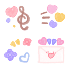 [LINE絵文字] cute chat decoration emojiの画像