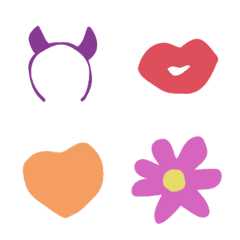 [LINE絵文字] Retro Autumn Colour Emojiの画像