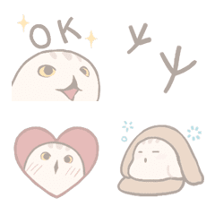 [LINE絵文字] Snowy Owl Gomako 3nd Roundの画像