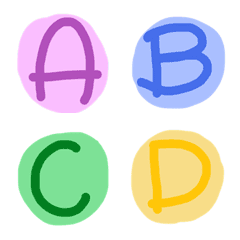 [LINE絵文字] abc font ver.1の画像