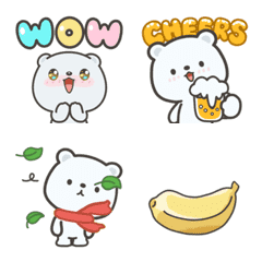 [LINE絵文字] Bibi Bear Emojiの画像