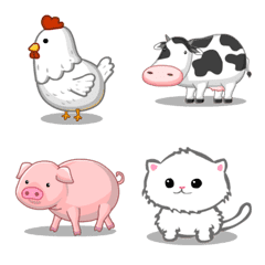 [LINE絵文字] Small Farm Plus : Animalsの画像