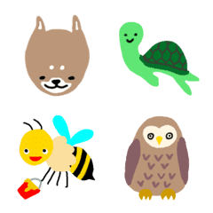 [LINE絵文字] uzm's animals emoji ①の画像