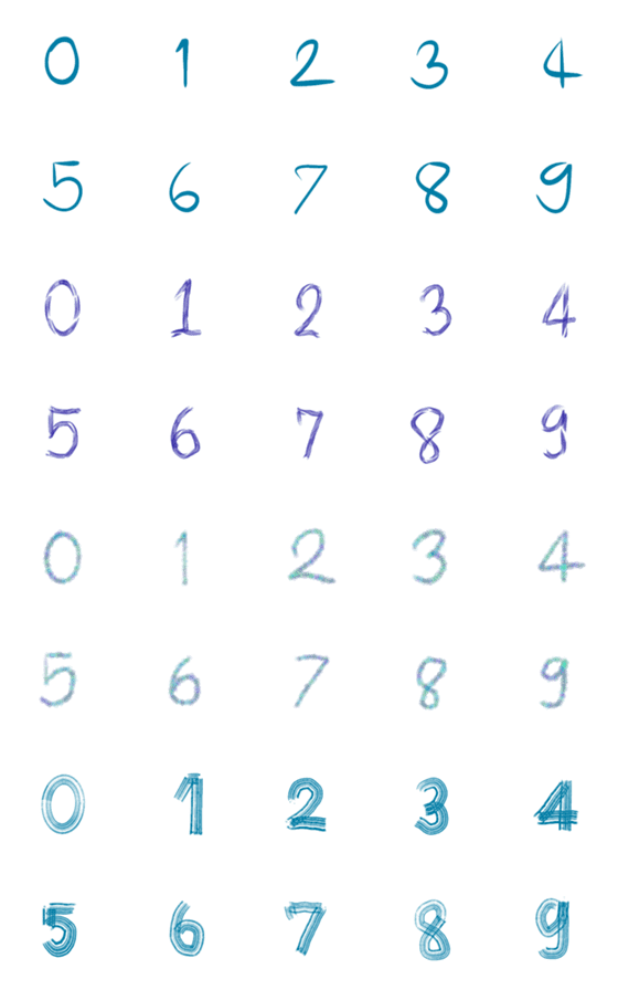 [LINE絵文字]Number emoji.の画像一覧