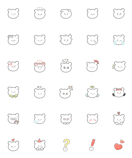 [LINE絵文字]malrang bear emojiの画像一覧