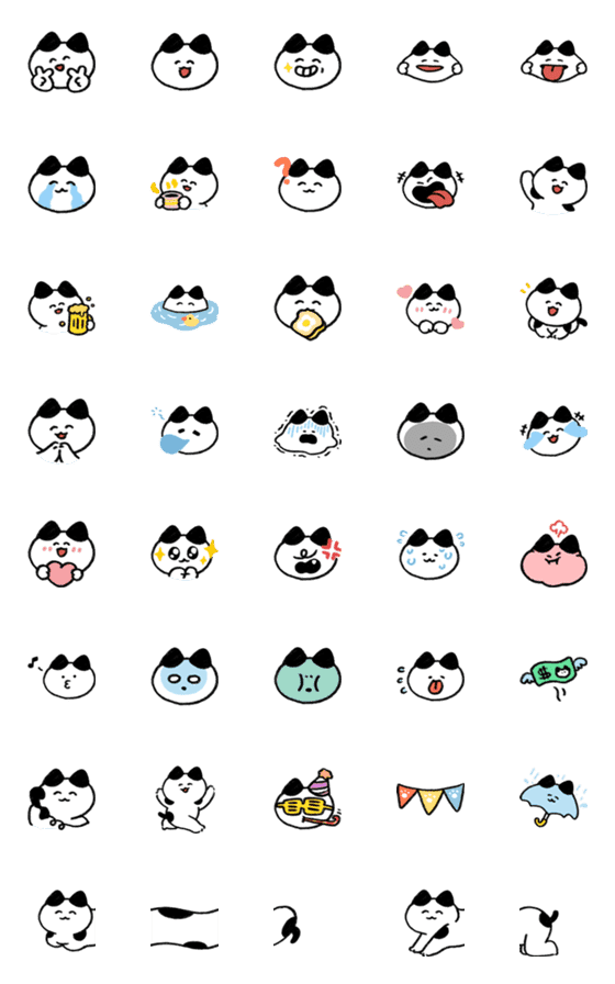 [LINE絵文字]Emoji of the Lazy Cat 1の画像一覧