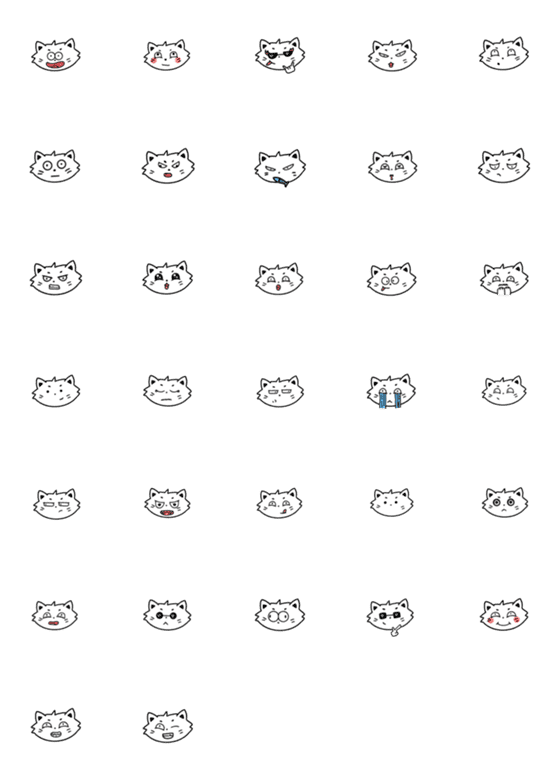 [LINE絵文字]IAMCATの画像一覧