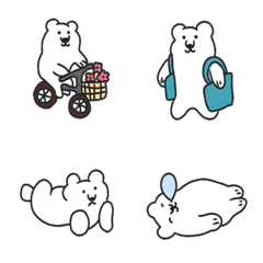 [LINE絵文字] awesome white bearの画像