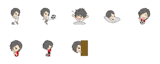 [LINE絵文字]サッカー少年11の画像一覧