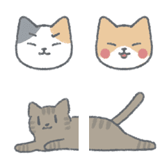 [LINE絵文字] ねこちゃんたちの絵文字①の画像