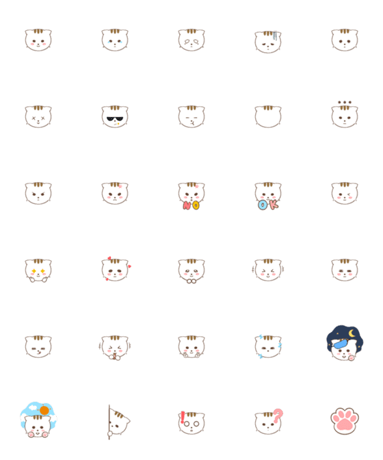 [LINE絵文字]kitty cat shorthairの画像一覧