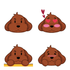 [LINE絵文字] Choco dog in lifeの画像