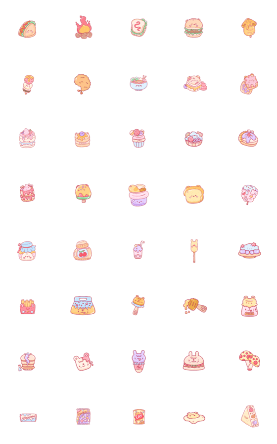 [LINE絵文字]Food cute <3の画像一覧