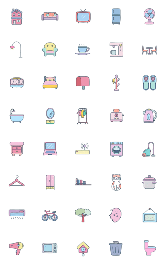 [LINE絵文字]home emojiの画像一覧