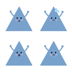 [LINE絵文字] blue triangleの画像