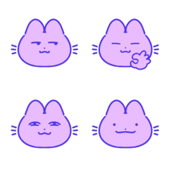 [LINE絵文字] A Purple Catの画像