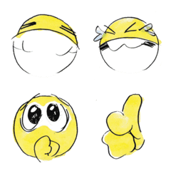 [LINE絵文字] basic yellowの画像