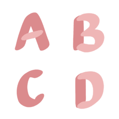 [LINE絵文字] ABCD English alphabetの画像