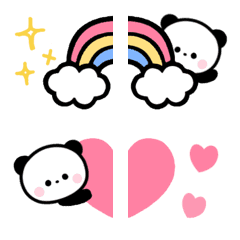 [LINE絵文字] つながる♡ちょこっとパンダ絵文字の画像