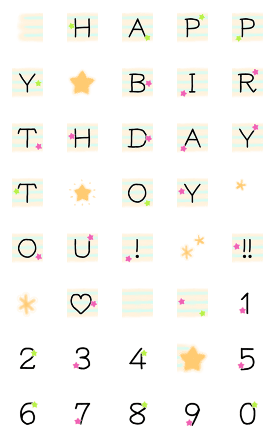 [LINE絵文字]星屑HAPPY BIRTHDAY！《てんびん座》の画像一覧