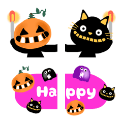 [LINE絵文字] ハロウィン絵文字AAAの画像