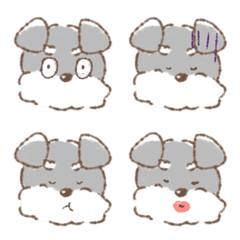 [LINE絵文字] schnauzer emoji koziroustampの画像