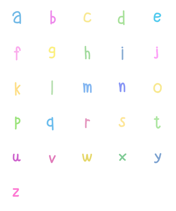 [LINE絵文字]A-Z Pasteの画像一覧