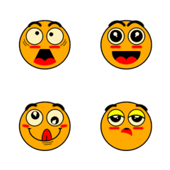 [LINE絵文字] Circle emojis that express emotionsの画像