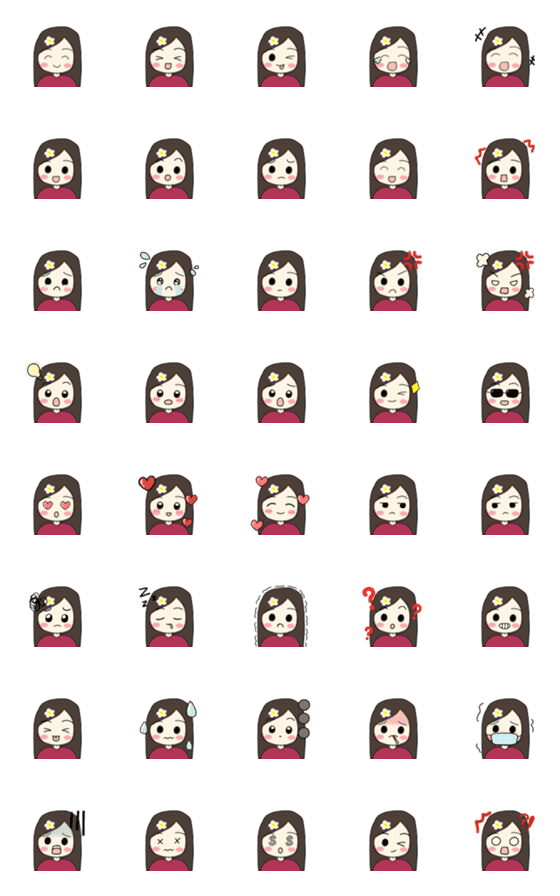 [LINE絵文字]Little Qian-emojiの画像一覧