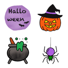[LINE絵文字] Happy Halloween emoji by playkanの画像