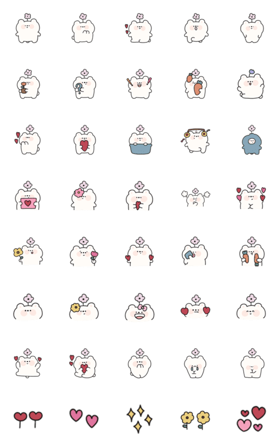 [LINE絵文字]Pikkalik ; emoji bear 10の画像一覧