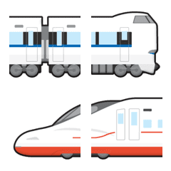 [LINE絵文字] つなげて 遊べる 電車 絵文字 19の画像